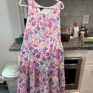 Talbots Colorful Floral Midi Dress
